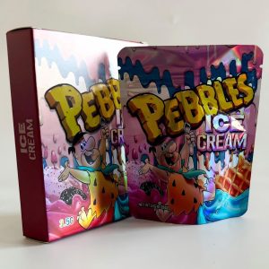 small mylar bags and box
