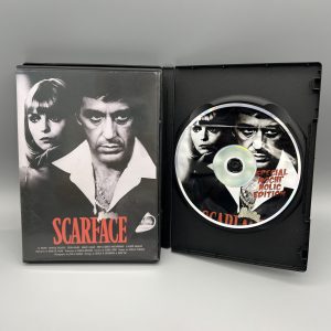 Premium Flower Scarface CD Cases with Mylar Bags 3.5 Grams
