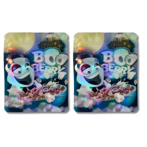 BOO BERRY 3.5G Mylar Bags, Halloween Themed Aluminum Foil Packaging for Edibles/Candies