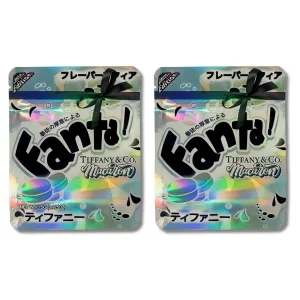 Fanta Tiffany & Co. 3.5g Mylar Bags, Premium Foil Packaging for Edible Products