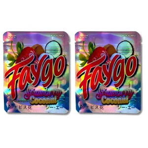 Faygo Strawberry Coconut 3.5g Mylar Bags