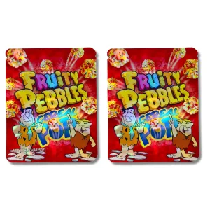 Fruity Pebbles 5.5g Mylar Bags, Premium Cannabis Packaging with Cartoon Design