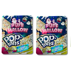 Puff Mallow Pop-Tarts Frosted Confetti Cupcake 3.5g Mylar Bags