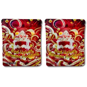 Red Velvet Banana Pudding 3.5G Mylar Bags