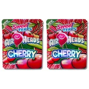 Sweet Terps Air Heads Cherry 3.5g Mylar Bags