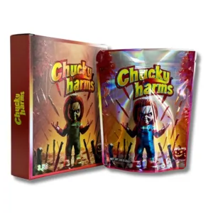 Chucky Harms 3.5g Mylar Bags With Boxes