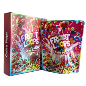 Froot Loops Cake Pops 3.5g Mylar Bags With Boxes