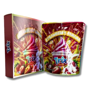 Trix Strawberry Banana 3.5g Mylar Bags With Boxes