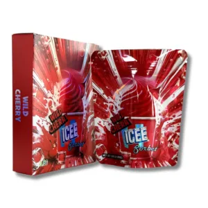 Wild Cherry Icee Sorbet 3.5g Mylar Bags With Boxes